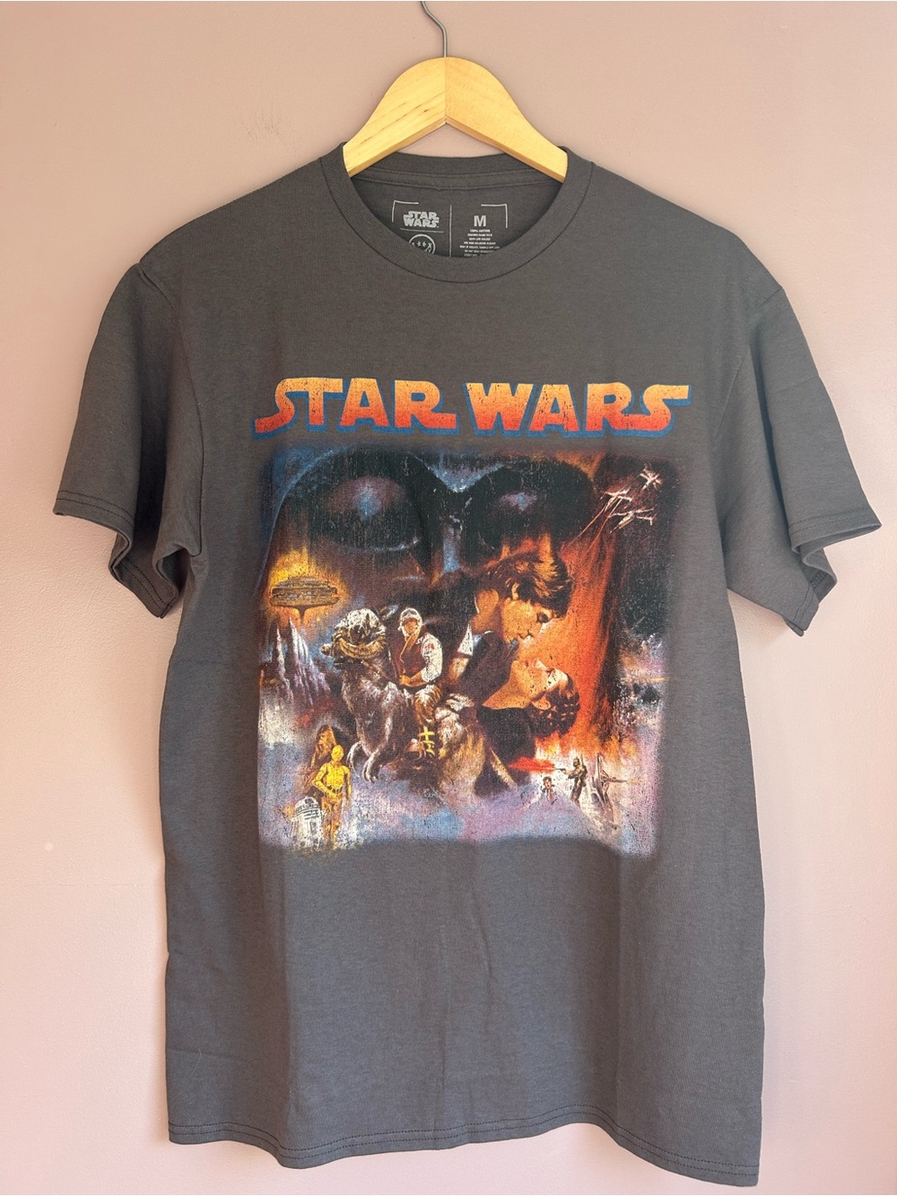 Civil Regime Star Wars Short Sleeve Tee - Charcoal with Orange & Blue Graphic